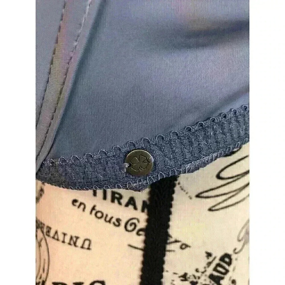 Lucky Brand Size 40D Blue Push Up Padded Bra Underwire Lace Trim Wide Straps - Picture 3 of 4